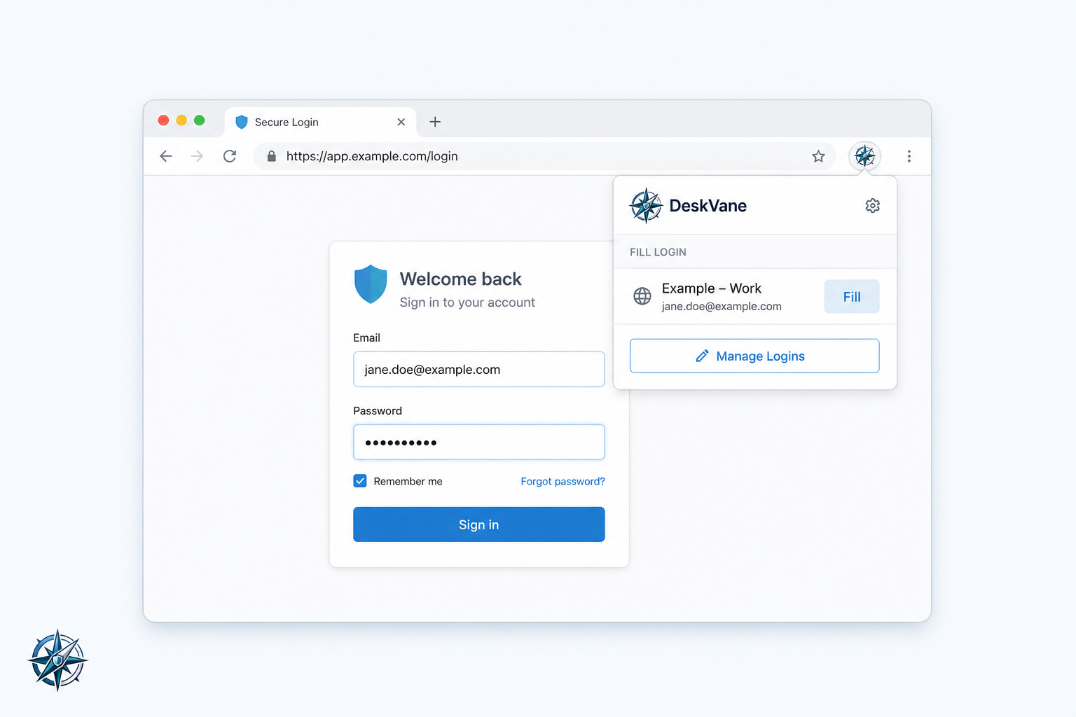 Chrome extension fill