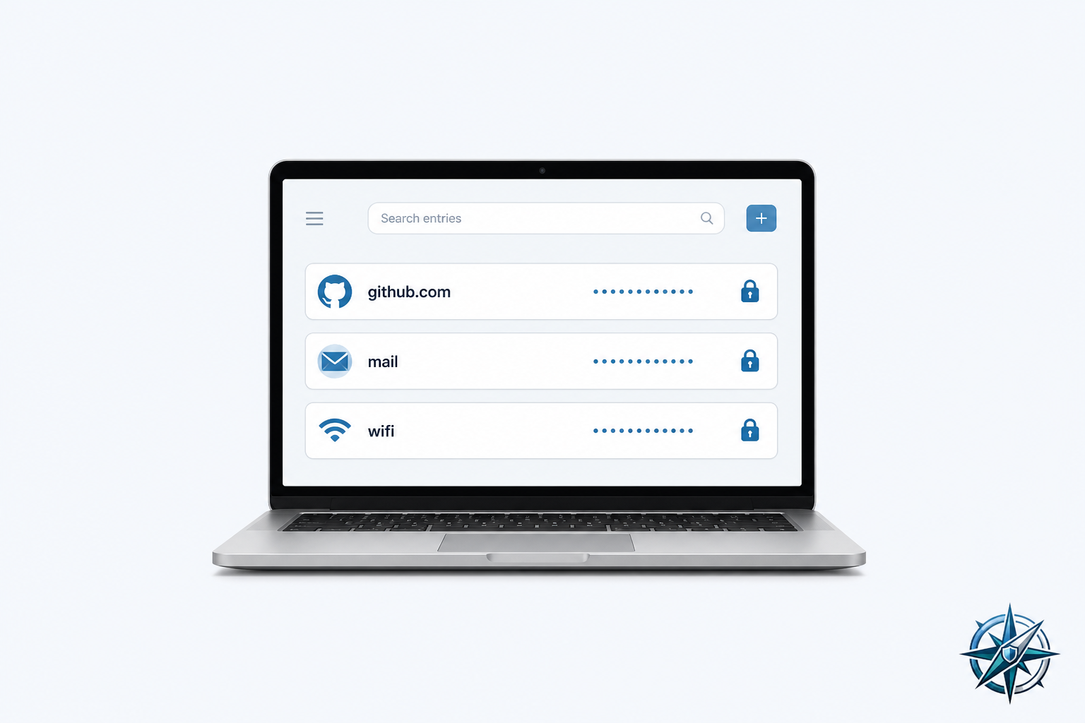 Vault with logins and TOTP
